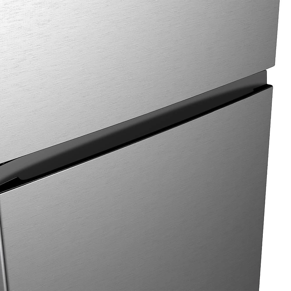 Refrigerador duplex 379l hisense rt3n375 frost free inverter portas planas prateleiras de vidro inox 110