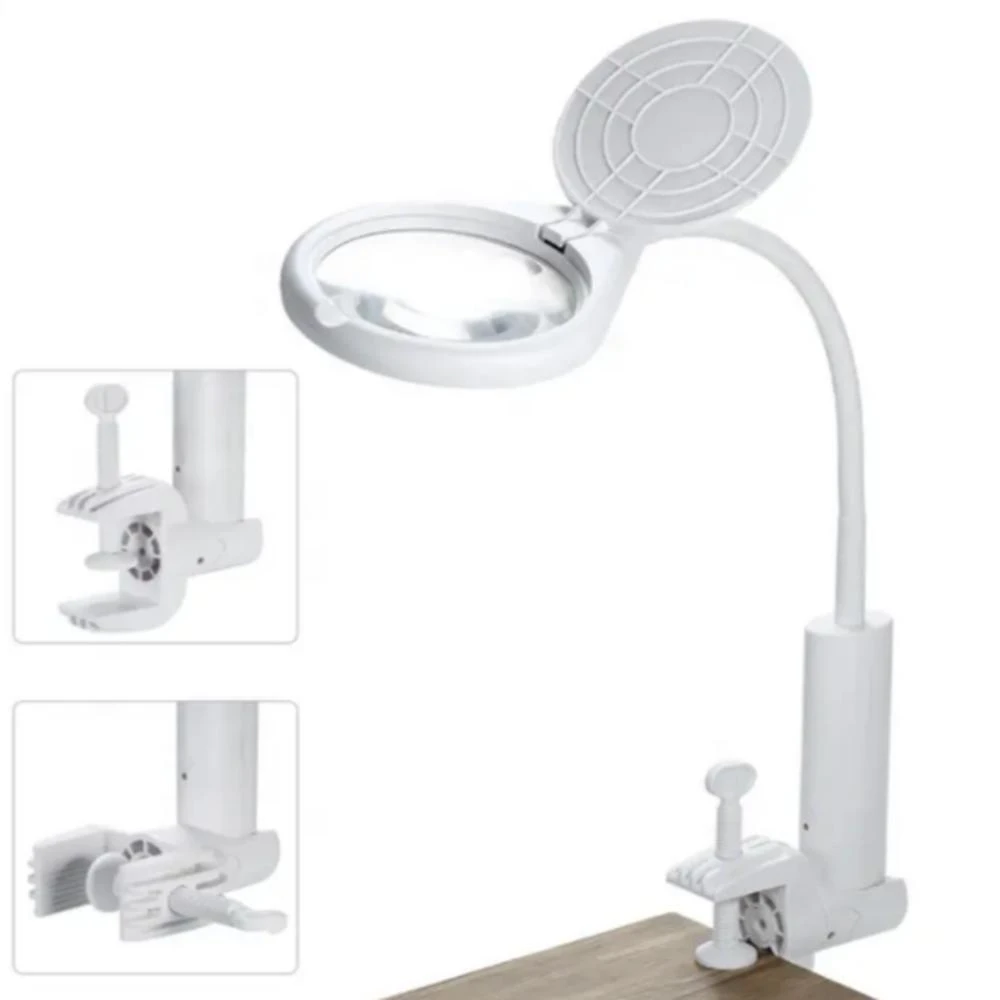 Lupa Yeet Lupa Led Profissional 2 em 1 com Iluminação LED 5V Branco 10CM