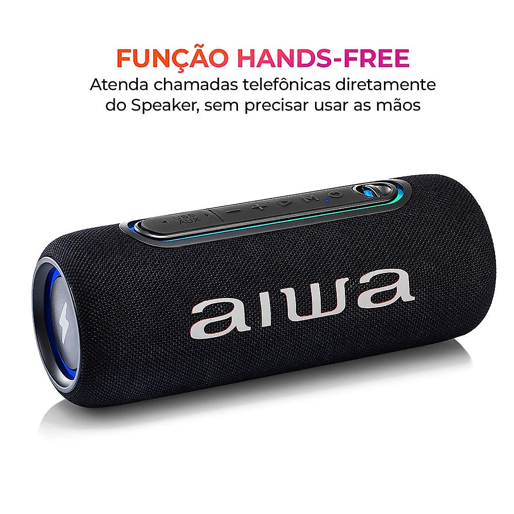 Caixa de Som Speaker AIWA SP-05-LB 30W Bluetooth IPX5 BIVOLT