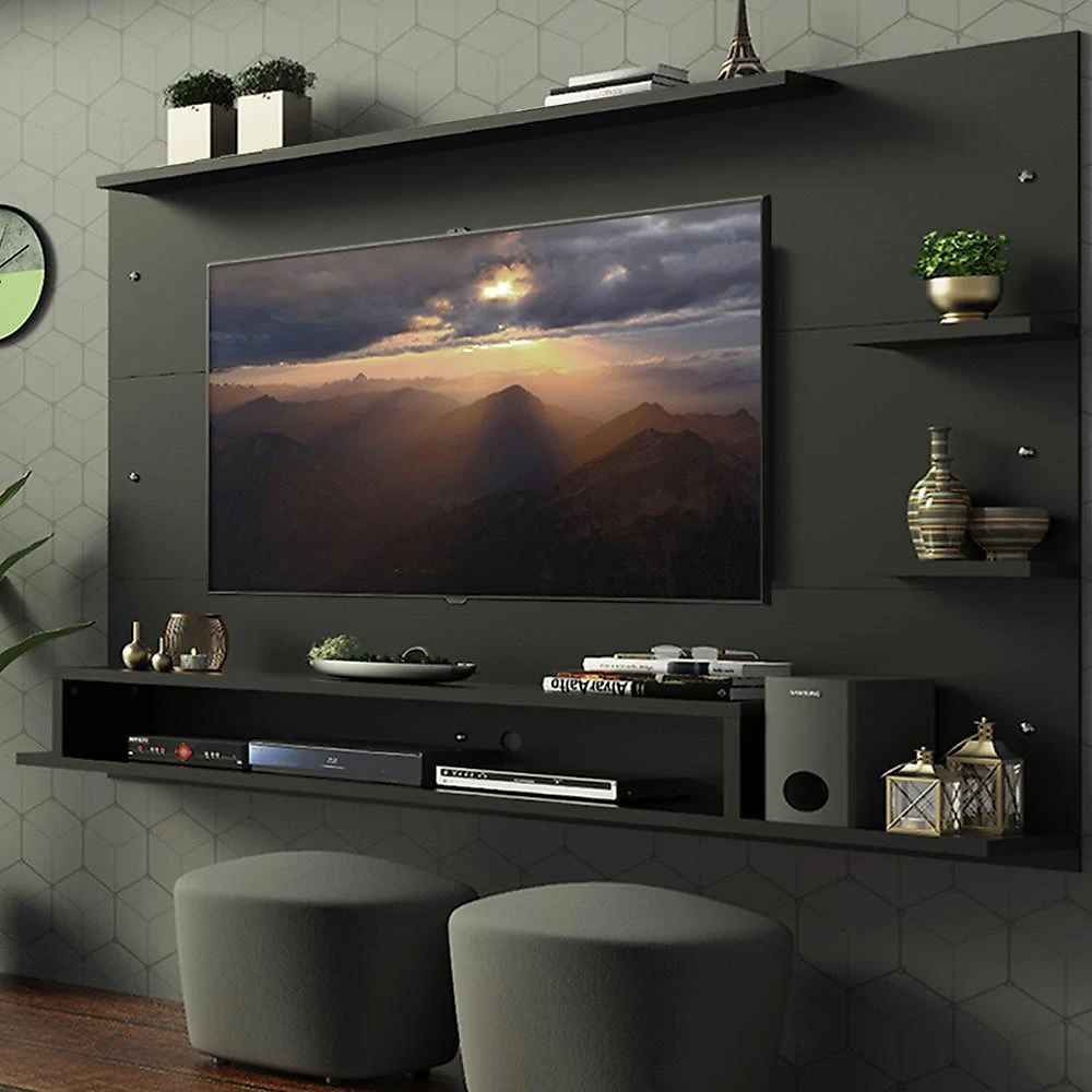 Painel para tv até 60 polegadas madesa alfa preto