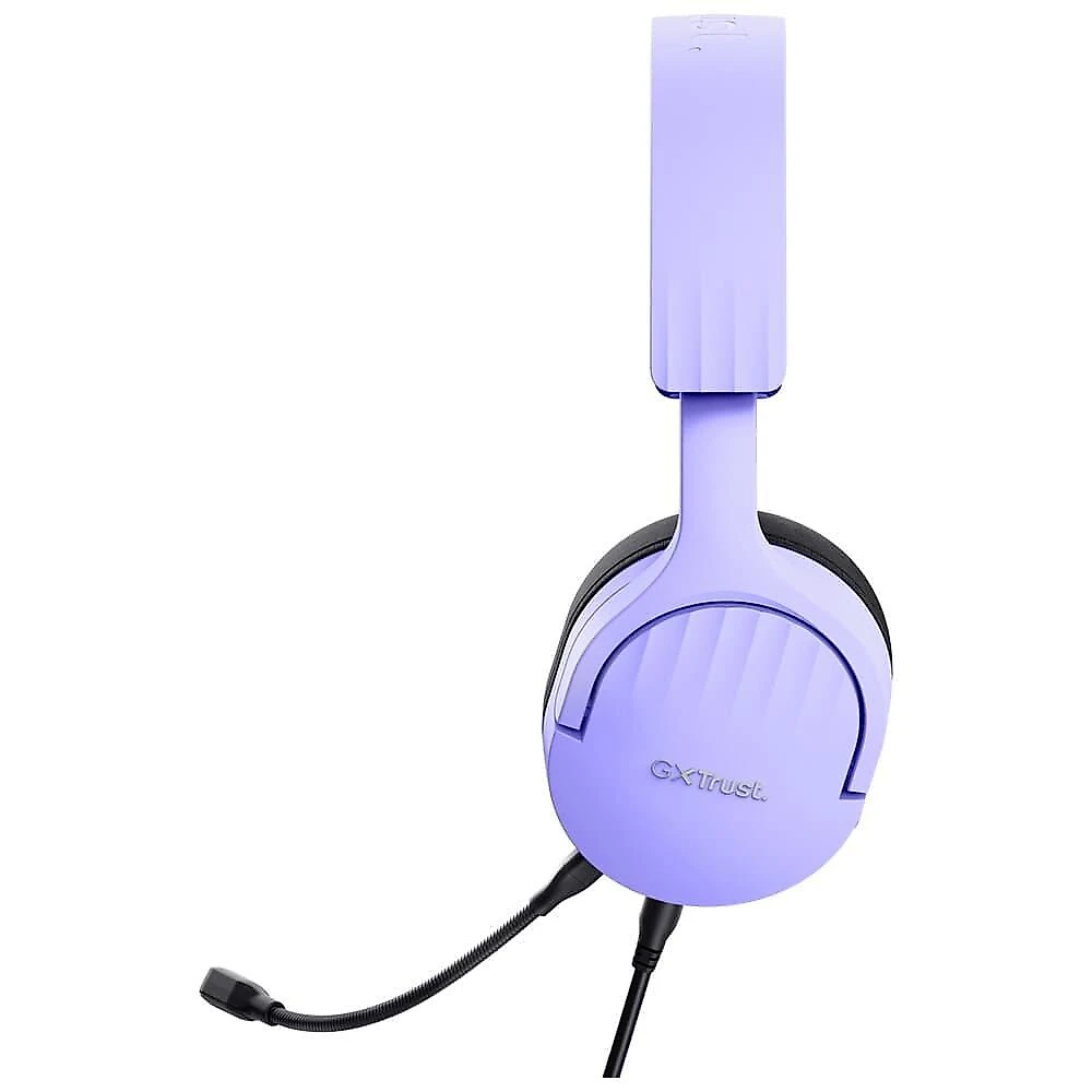 Headset Gamer GXTrust 489P Fayzo, Multiplataforma, P3, Microfone Destacável, Cancelamento de Ruído, Roxo - 25301