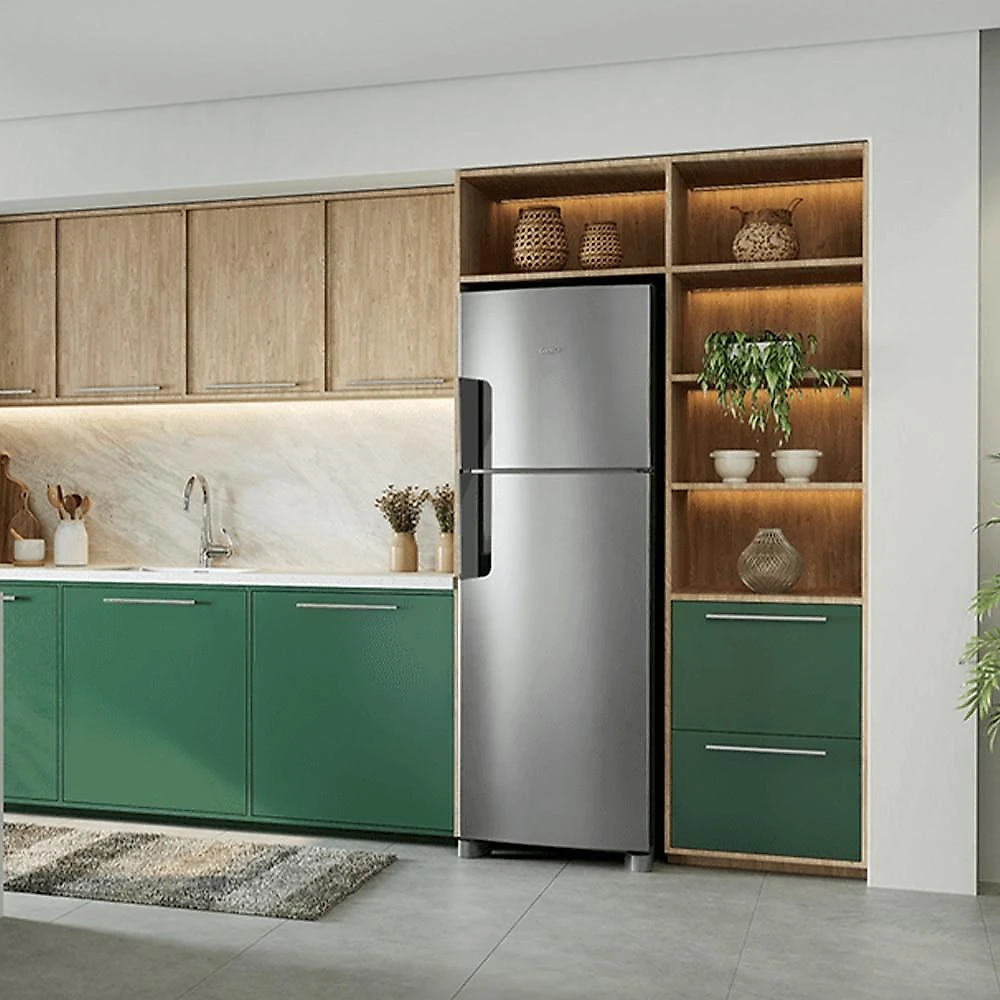 Geladeira Consul Frost Free Duplex Inverter CRM44MK, 377 Litros, Inox - 220 Volts