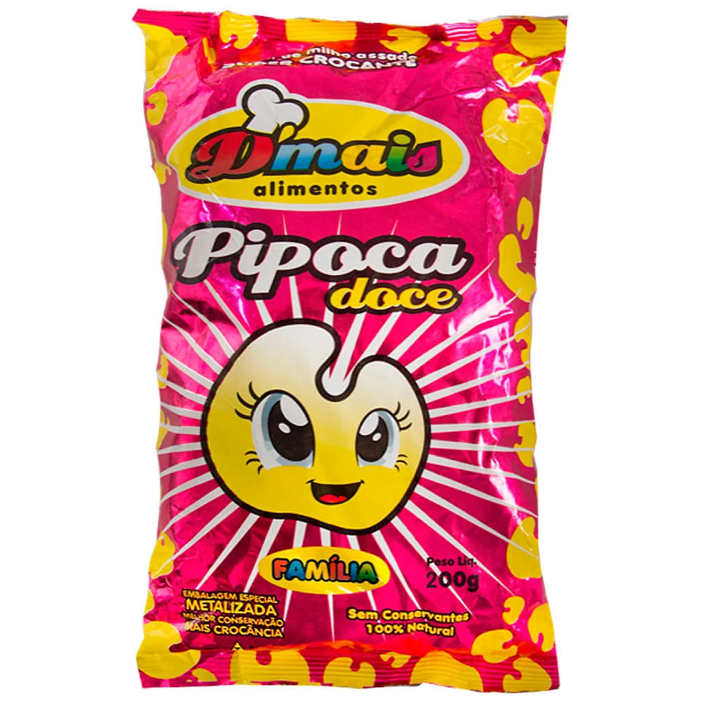 Pipoca Doce D'mais Família 200g