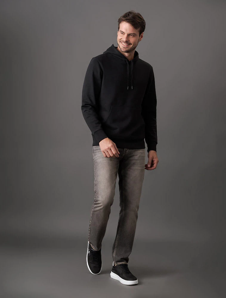 Miniatura Casaco Masculino Moletom Bordado Capuz Calvin Klein Jeans - Preto Casaco Masculino Moletom Bordado Capuz Calvin Klein Jeans Preto g