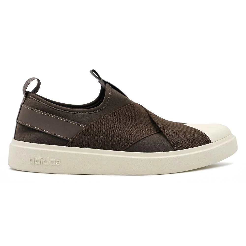 Miniatura Tênis Adidas Streettalk Slip On Feminino MARROM/BRANCO - 34