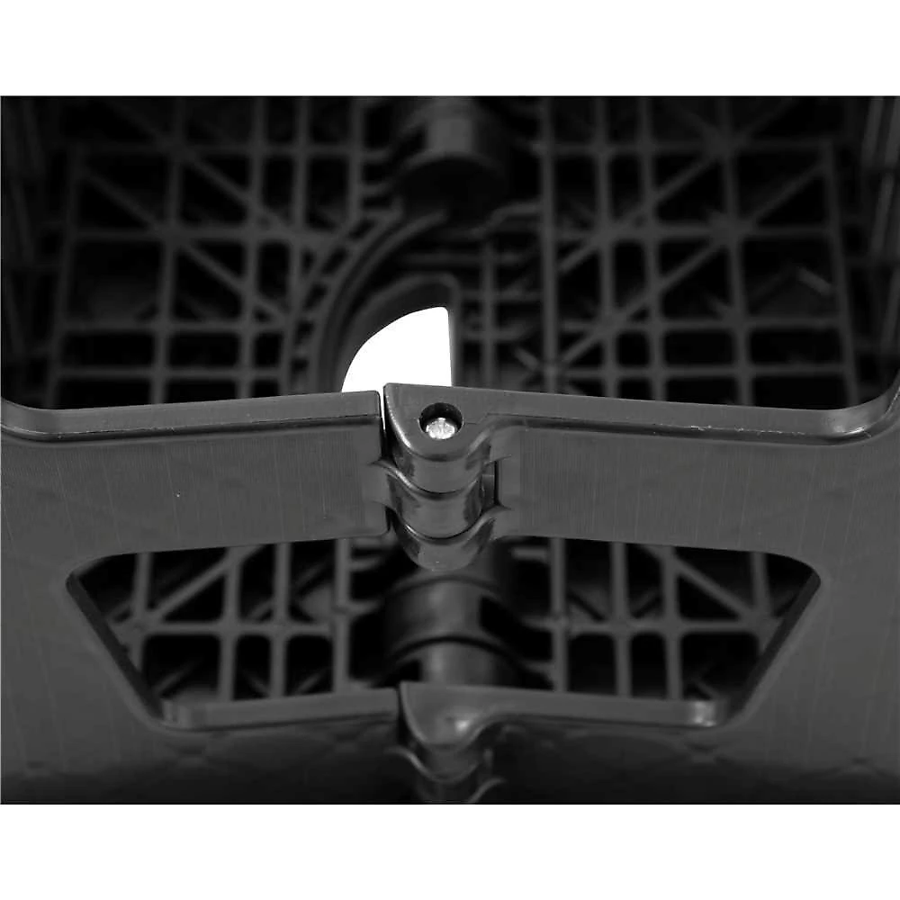 Banqueta plástica dobrável preta altura 220 mm vonder