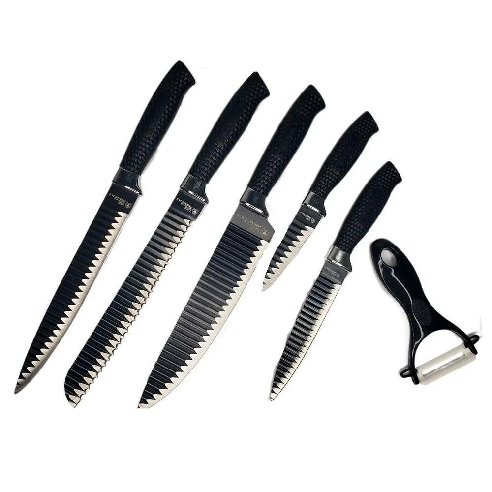 Conjunto De Facas Profissional 6 Peças Everrich