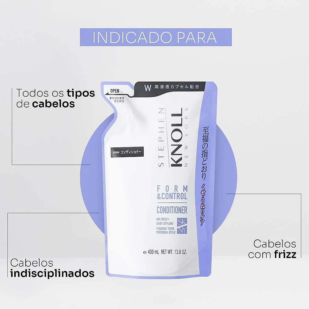 Stephen knoll form & control condicionador refil 400ml