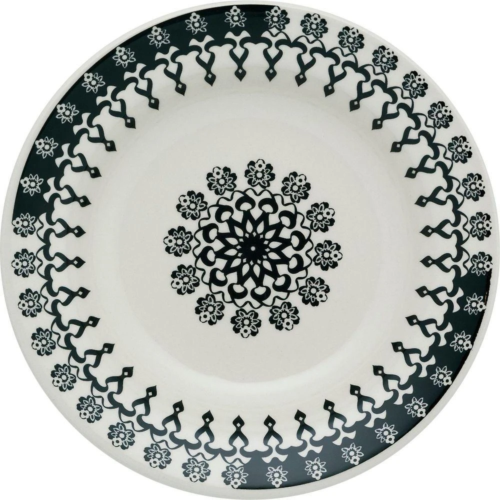 Kit 4 Pratos Fundos Donna Folk Oxford® Cerâmica 22cm
