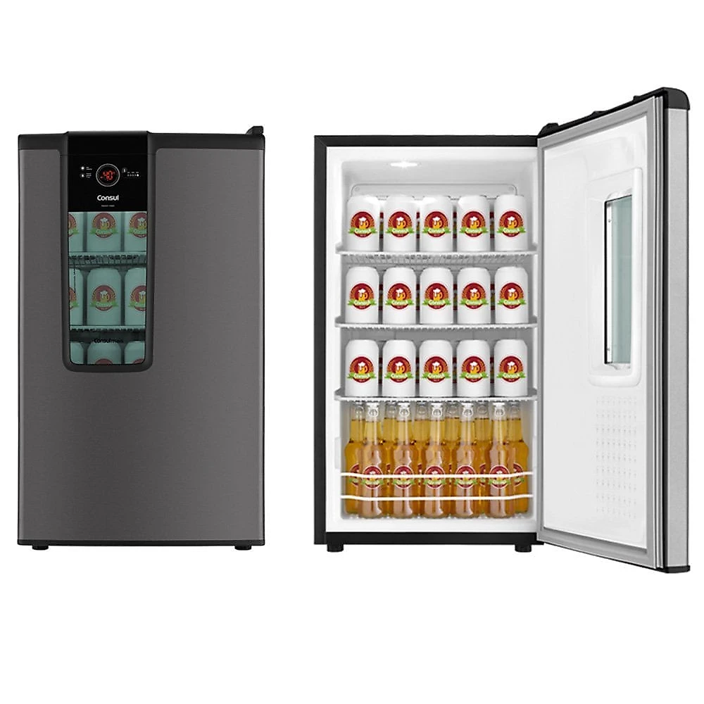 Cervejeira 1 Porta Frost Free 82 Litros Consul CZD12AT Titanium - 110V