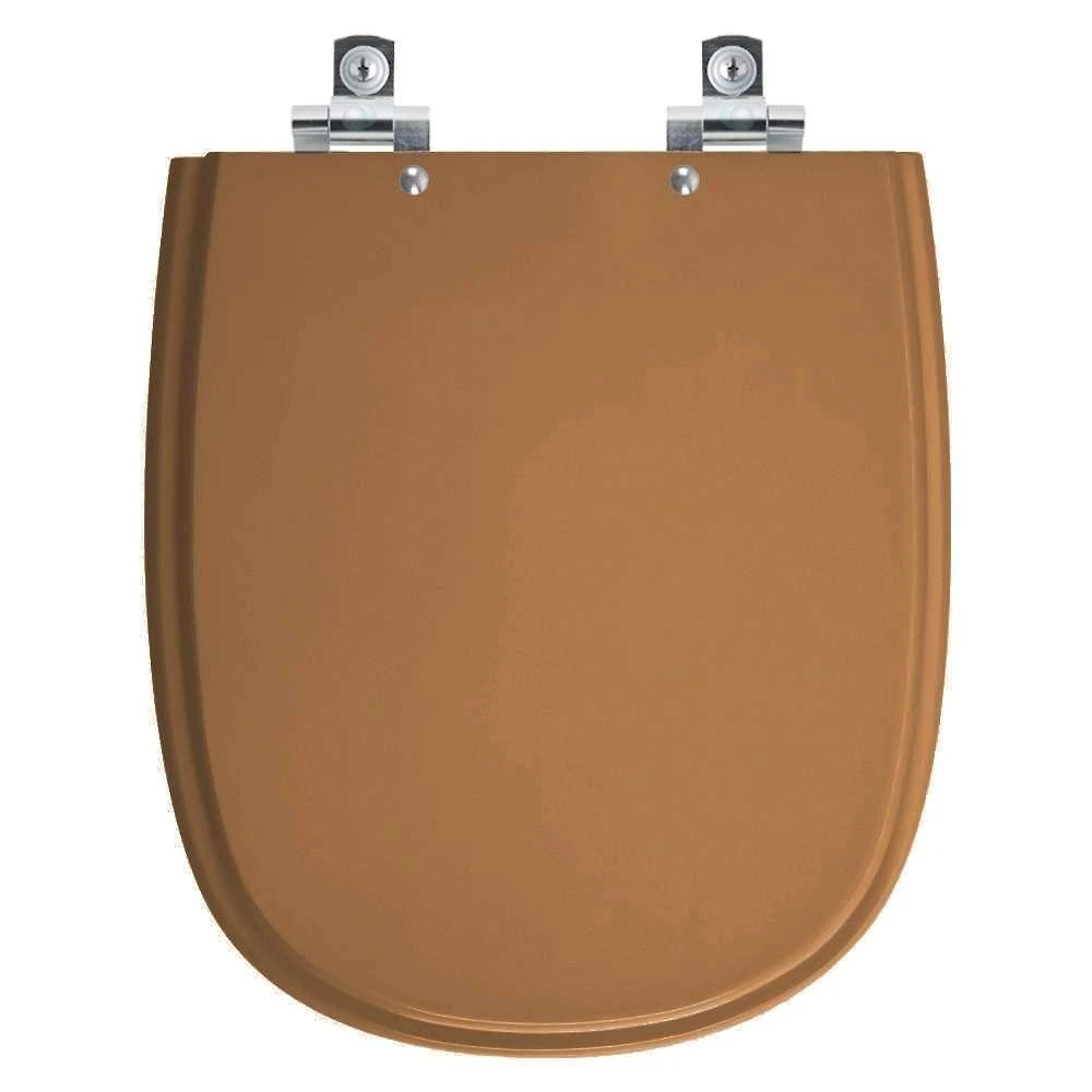 Assento Sanitário Soft Close Donna Ocre Para Vaso Santamarina