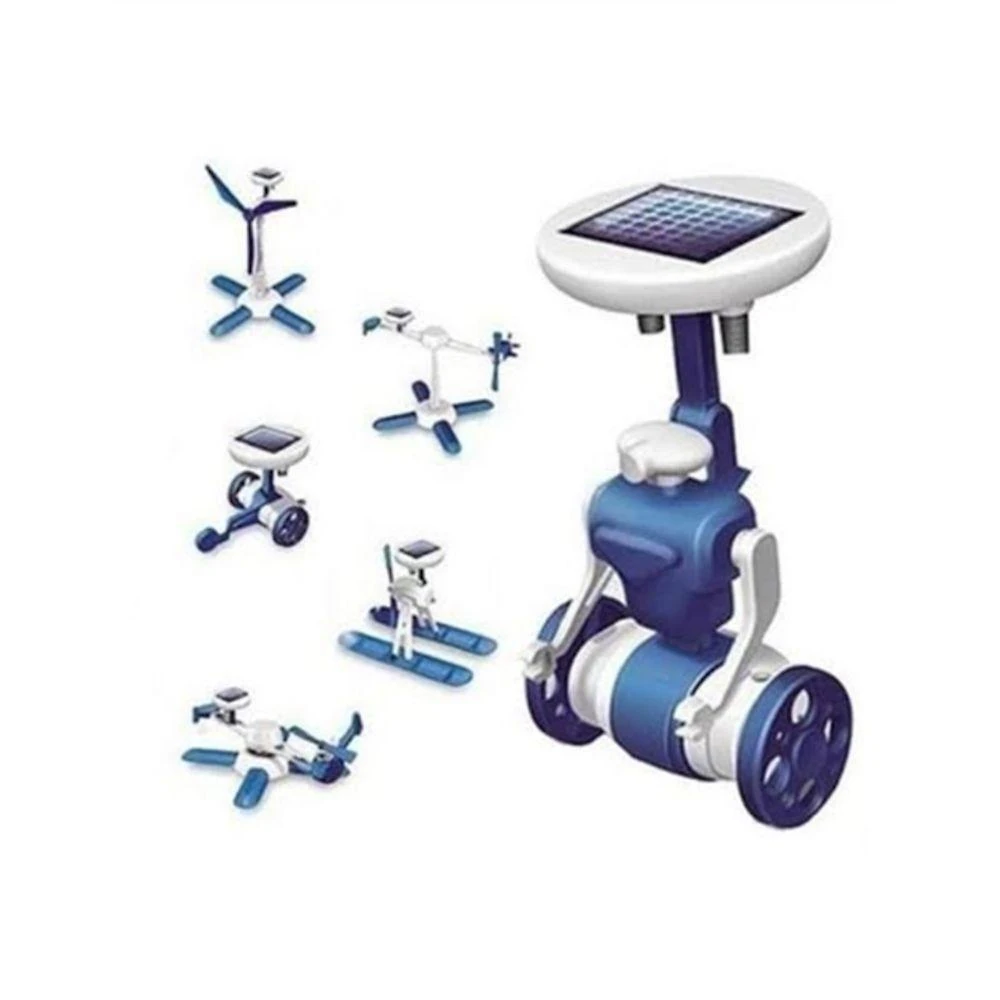 Kit Robô Solar 6 Em 1 Educativo Brinquedo De Montar Robótica Sustentável Com Energia Solar