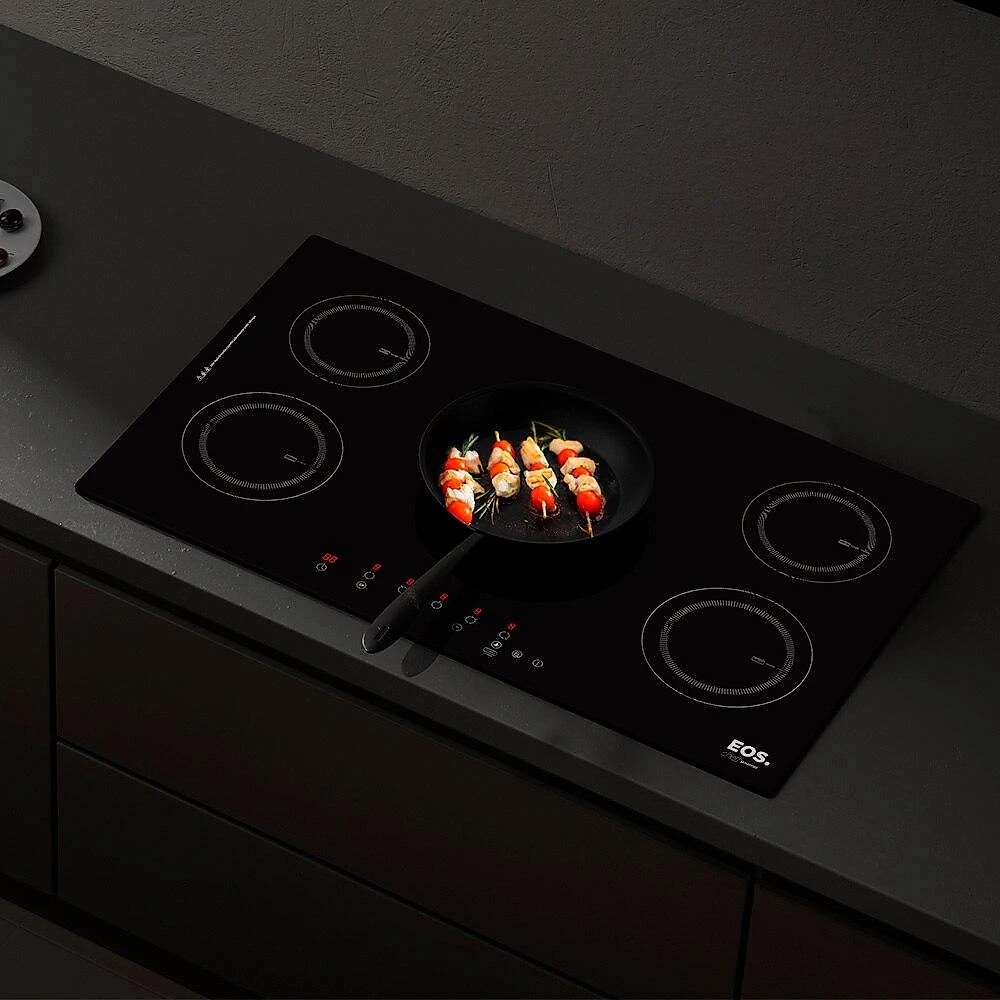 Cooktop de Indução Cinco Bocas EOS 90cm Preto 9500W ECI05EP 220V