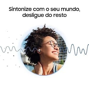 Fones de Ouvido Samsung Galaxy Buds Core Intra-auricular Bluetooth Cancelamento de Ruído IA Branco