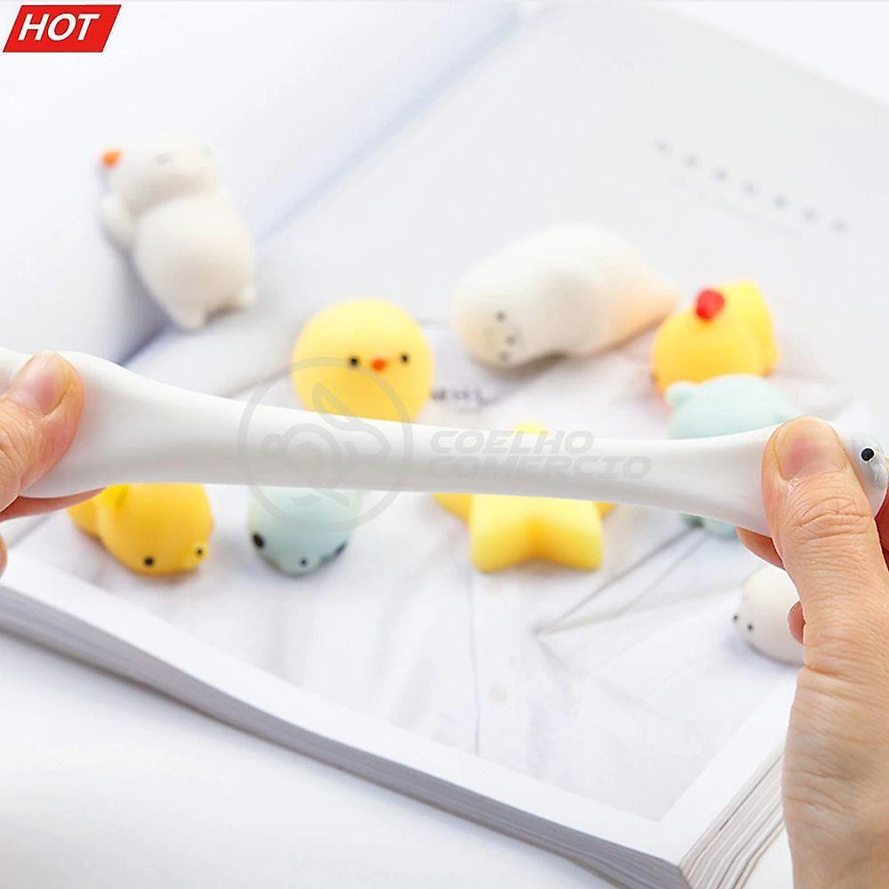 Brinquedo Antiestresse Bichinhos Squishy Mochi Fidget Toy com Design Divertido em Silicone Smart