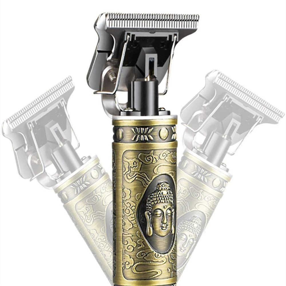 Aparador de Pelos Aquilae T9 Barba e Cabelo sem Fio Dourado Bivolt