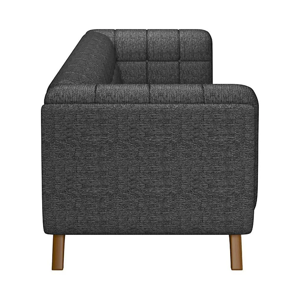 Sofá Rocket G45 3 Lugares 240cm Linho Chumbo para Sala de Estar Gran Belo