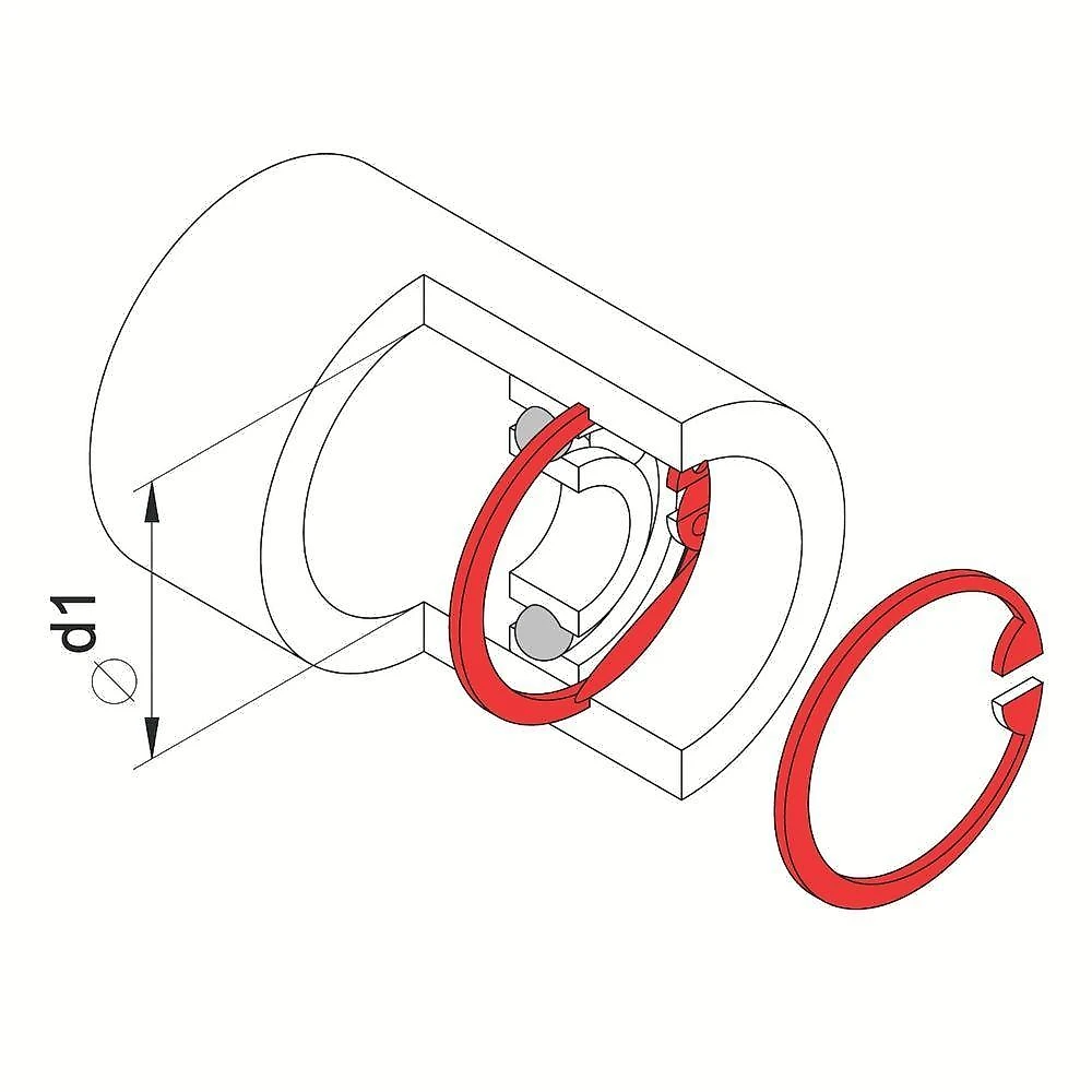 Alicate para Anéis Interno Reto 7'' Aço Cromo Vanádio Tramontina webcontinental-7891114024074