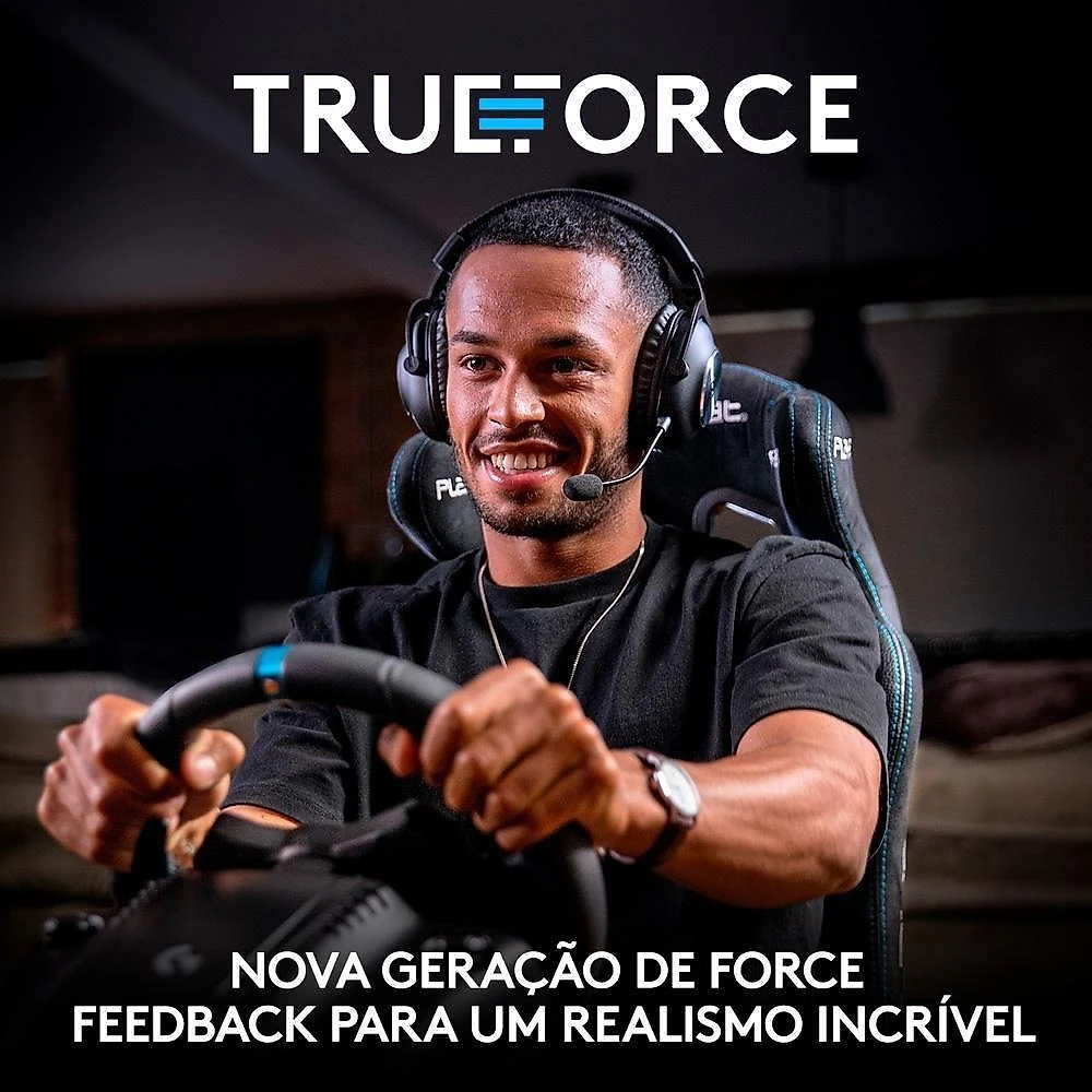 Volante Logitech G923 para Xbox Series X|S, Xbox One e PC com TRUEFORCE, Pedais Responsivos, Launch Control - 941-000157