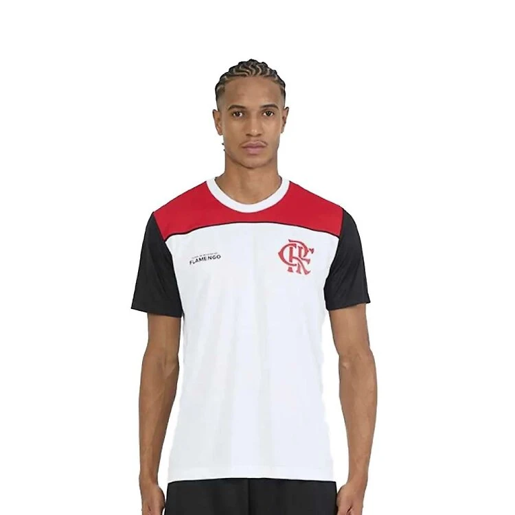 Camiseta Flamengo Fulgor Masculino - Bcoverm - BCO/VERM