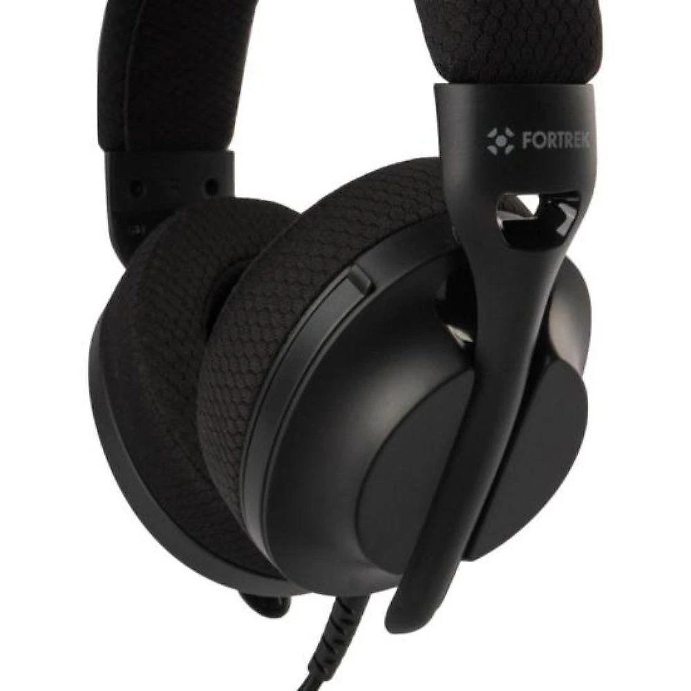 Headset 7.1 Fortrek Wise USB Microfone Retrátil Preto