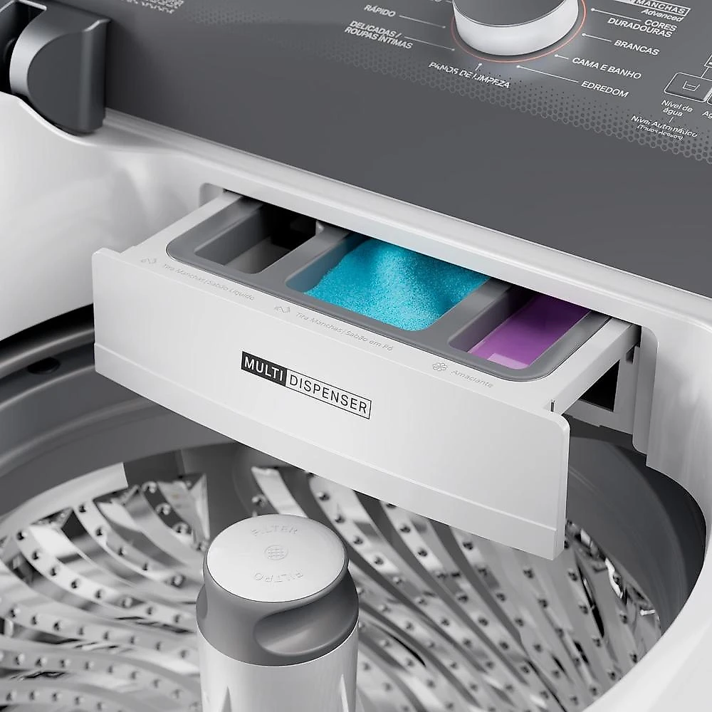 Máquina de lavar brastemp bwf14ab 14kg smart sensor ciclo tira mancha cesto inox branca 110