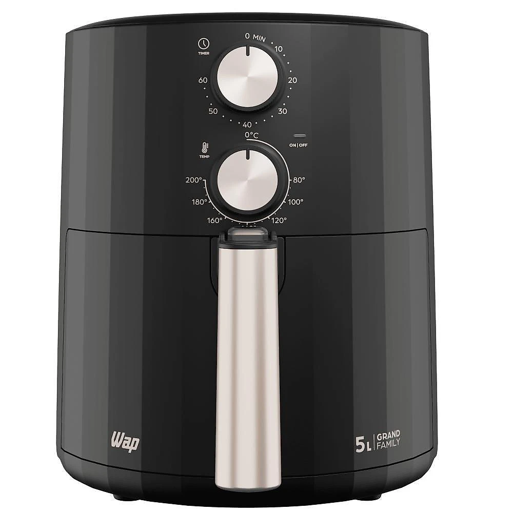 Fritadeira elétrica air fryer wap grand family 5l 1500w cinza 110v