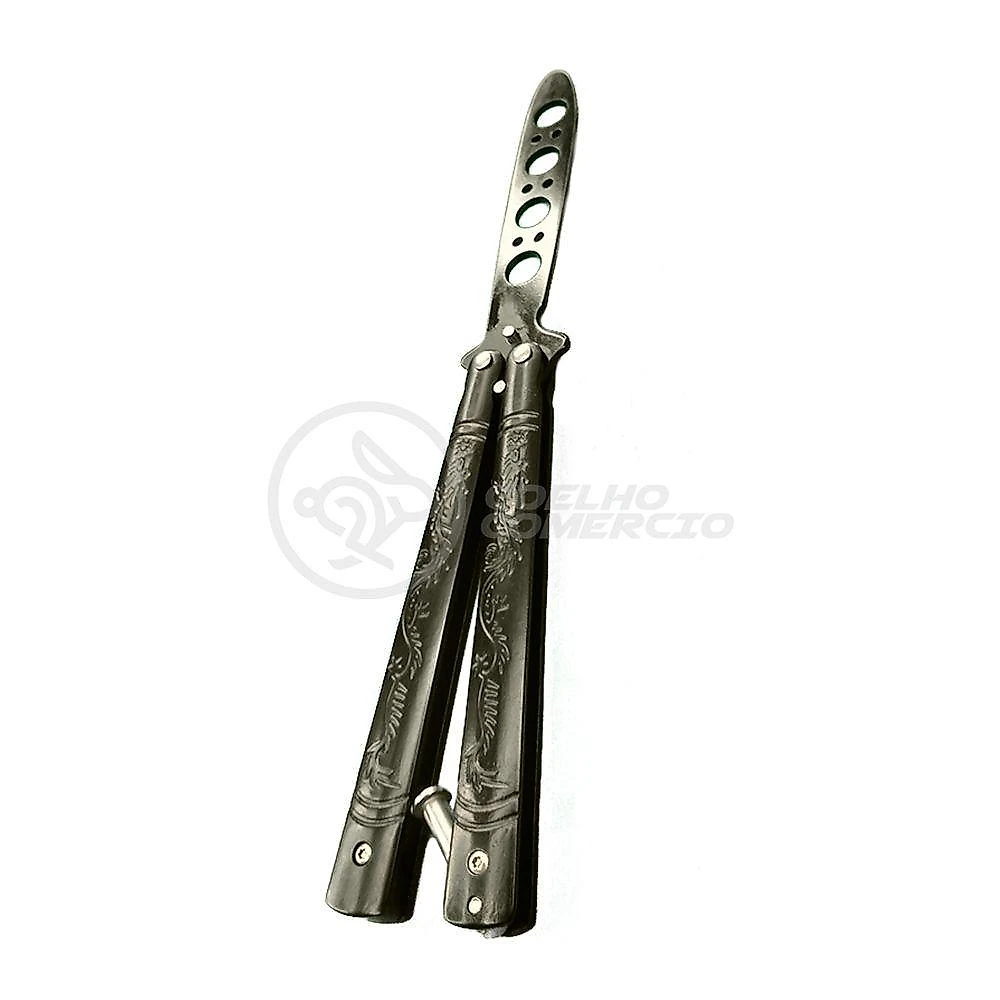 Knife Black Butterfly Preta Borboleta Dobrável De Aço