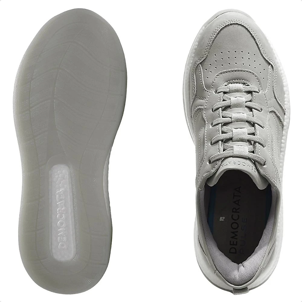 Tênis Democrata Draft Pulse Masculino Cinza / Branco - 37