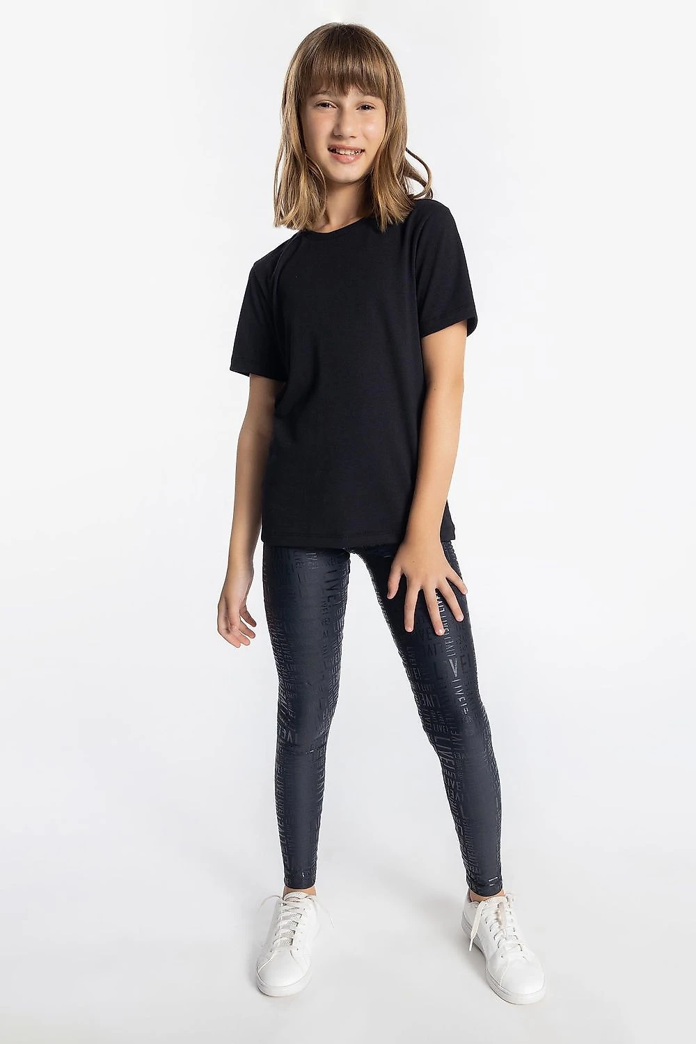 Calça Legging LIVE! Essential Kids - Preto - LIVE! Preto - 10
