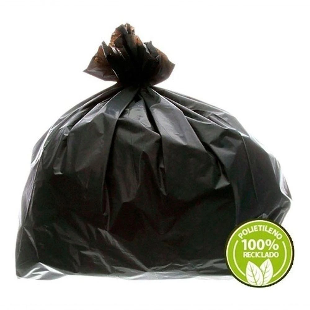 Saco de Lixo Preto 100 Litros 0 e 035mm 100un para Uso Residencial e Industrial