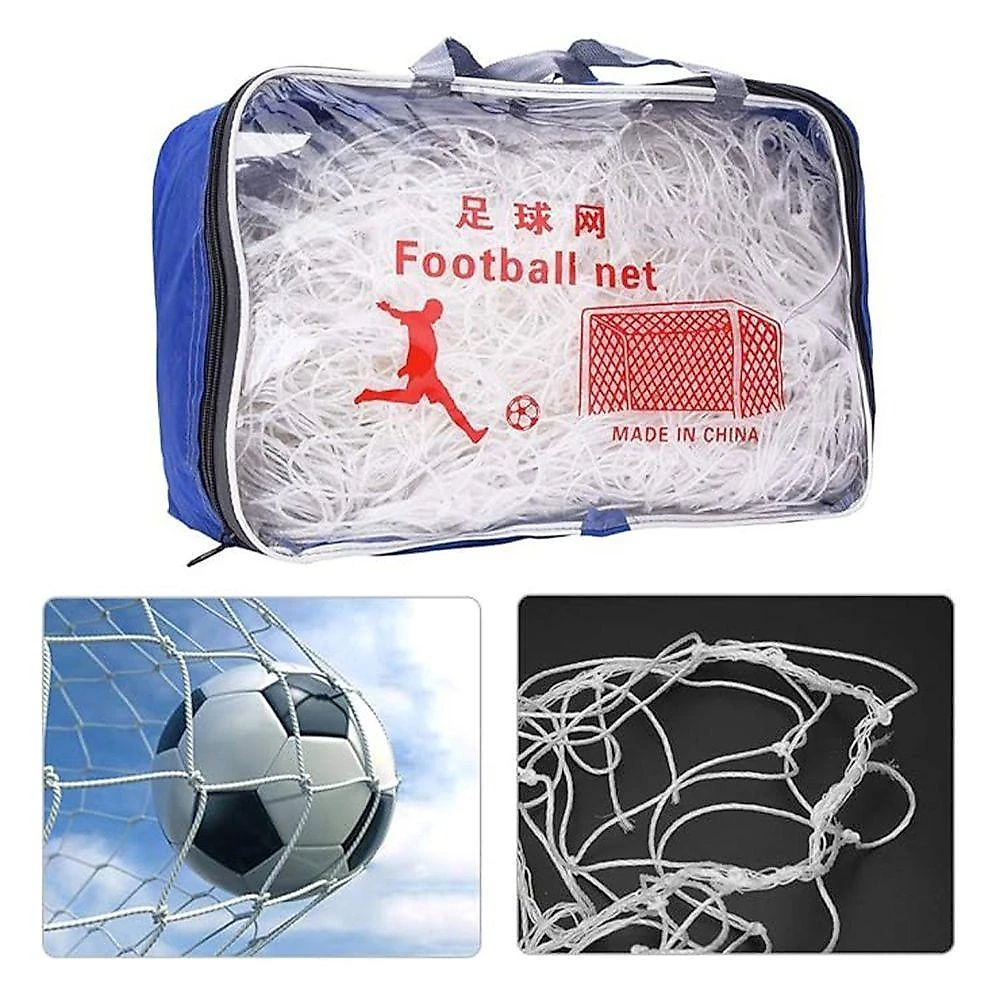 Kit 2 Redes de Futebol Futsal SU-RED4 Poliéster Branco AB Mídia