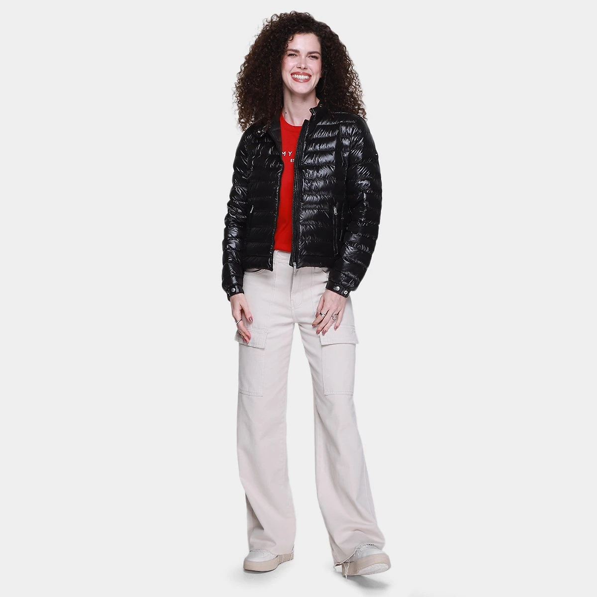 Miniatura Jaqueta Tommy Hilfiger Feminina Preto - G