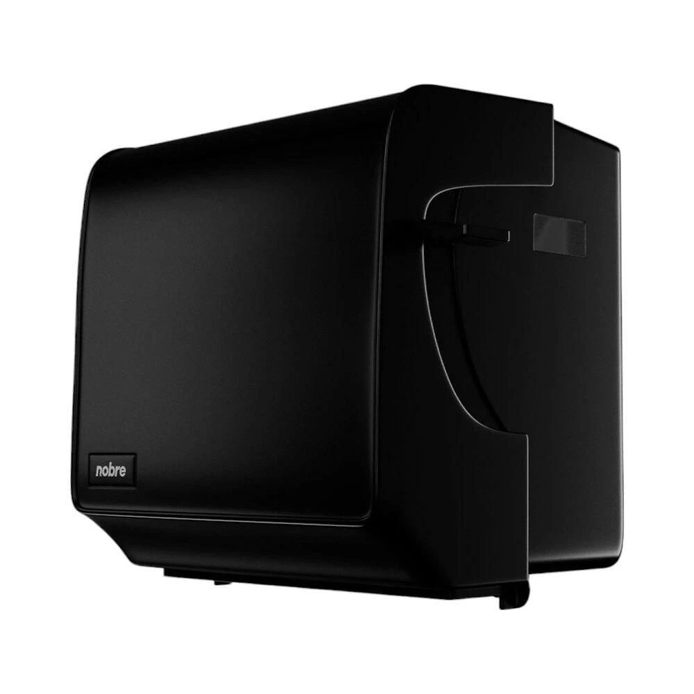 Dispenser para Toalha em Bobina Brave com Alavanca Frontal e Visor Lateral Preto Nobre