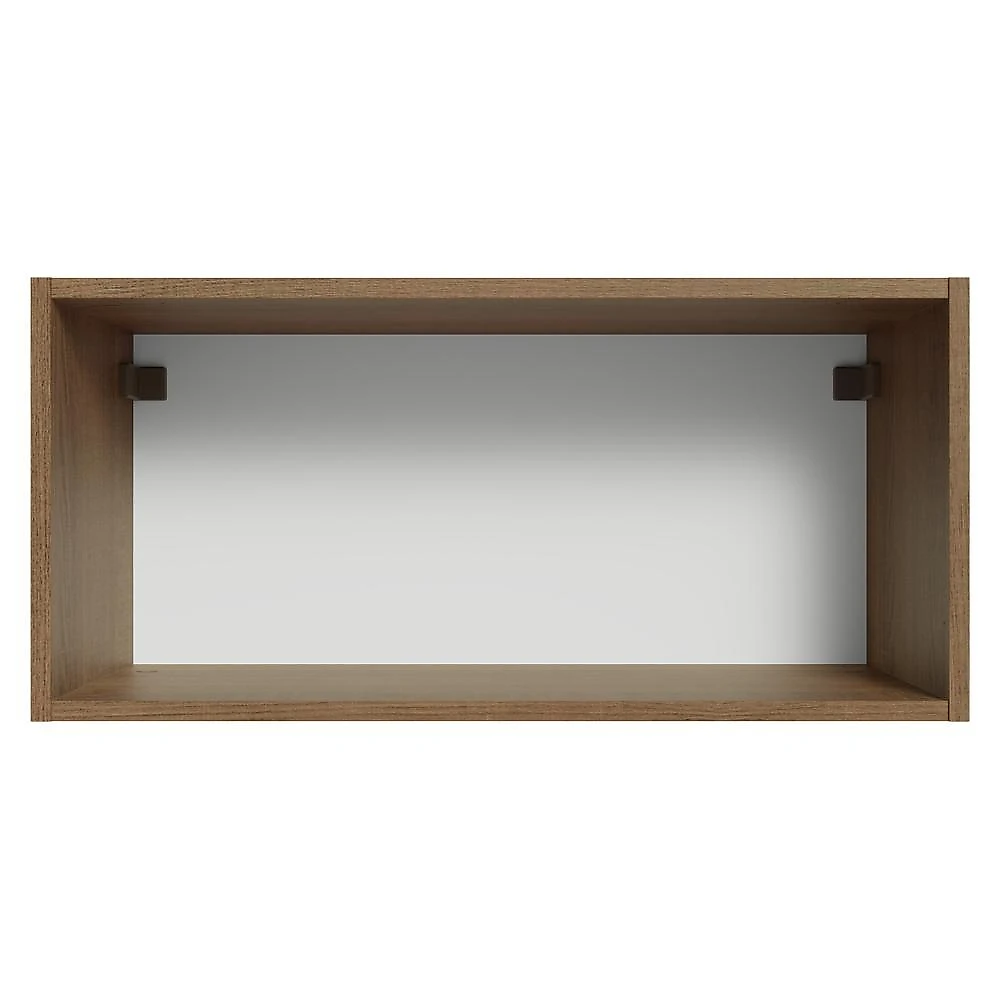 Armário aéreo 70 cm 1 porta basculante rustic/azul vik madesa