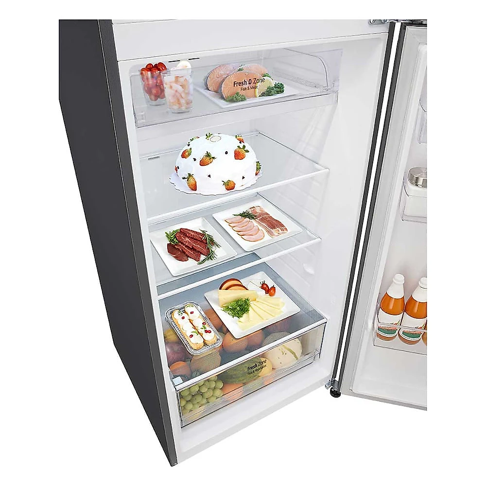 Geladeira LG Frost Free Inverter 461L Duplex Look GN-B452PFF Inox - 110V
