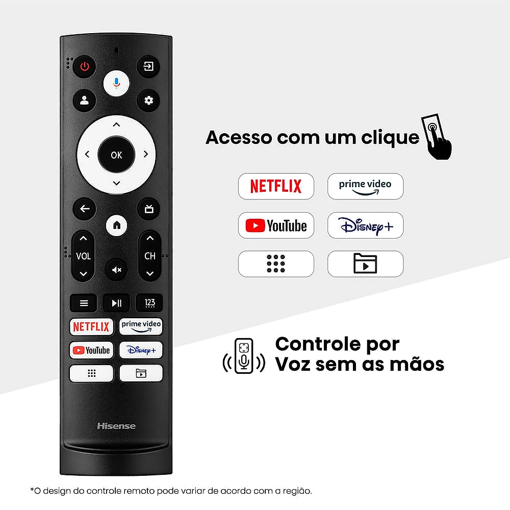 Smart TV 4K Hisense QLED 100” Polegadas com Subwoofer Embutido, Modo Jogo Pro, 144Hz e Wi-Fi - 100Q7QG Bivolt
