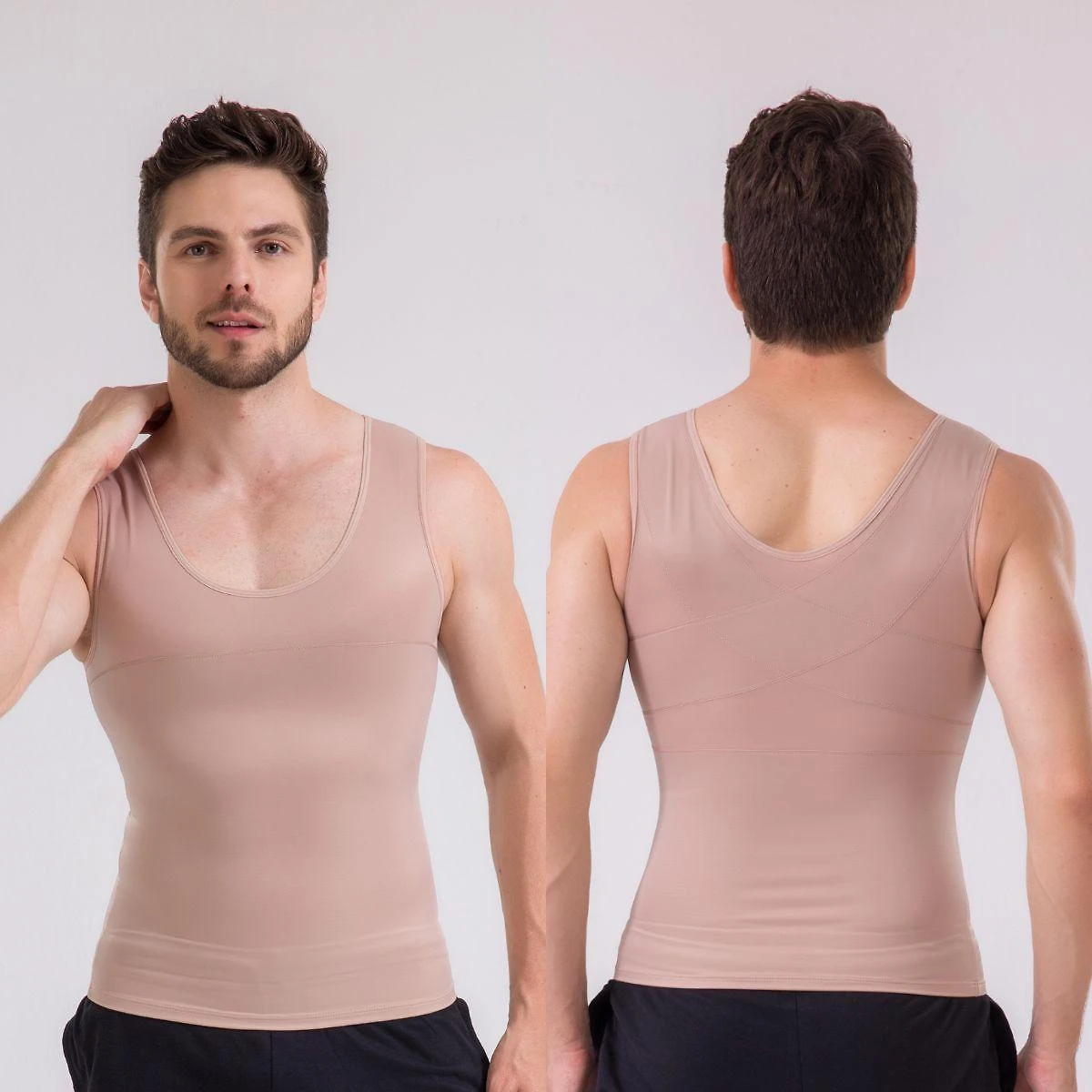 Miniatura Cinta Camisete Corrige Postura Redutor Masculino Esbelt 5770