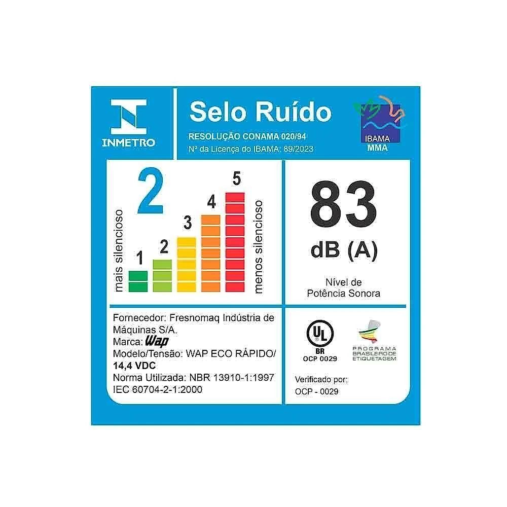 Aspirador De Pó 2 Em 1 Sem Fio WAP Eco Rápido Carregador Bivolt