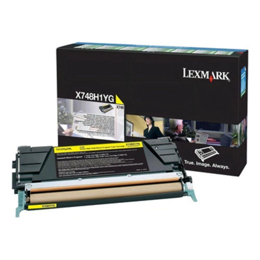 Toner Lexmark X748X1YG Amarelo para X748de e C748de 10.000 Páginas