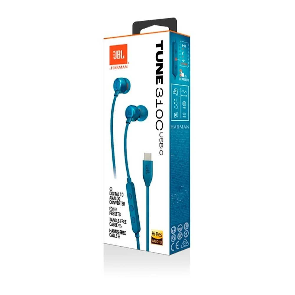 Fone de Ouvido JBL Tune 310C, USB-C,  Azul - 28913775