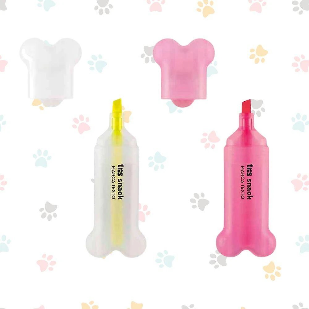 Marca Texto Holic Pets Cartela Com 2 Unidades Tris