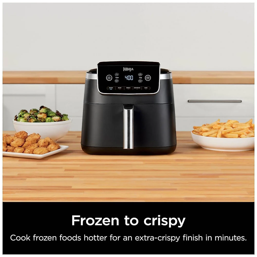 Fritadeira Ninja Air Fryer Pro 5 litros - 5 em 1 para Fritar, Assar, Grelhar, Reaquecer e Desidratar - Tecnologia Air Crisp - Cesta Antiaderente -