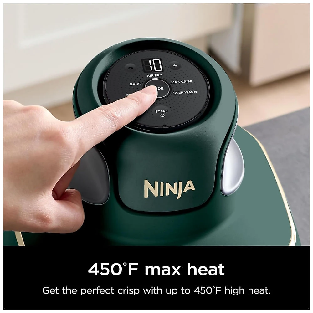 Ninja Crispi Air Fryer Fritadeira 5 em 1, 3,78 litros, 2,36 litros, 6 Copos de Vidro com Placas Crocantes e Tampas de Armazenamento