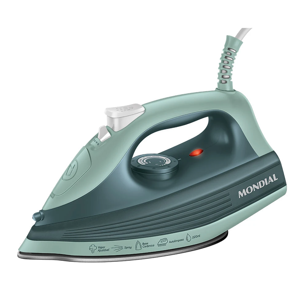 Ferro a Vapor Mondial Verde 1800W - FVN-02-G