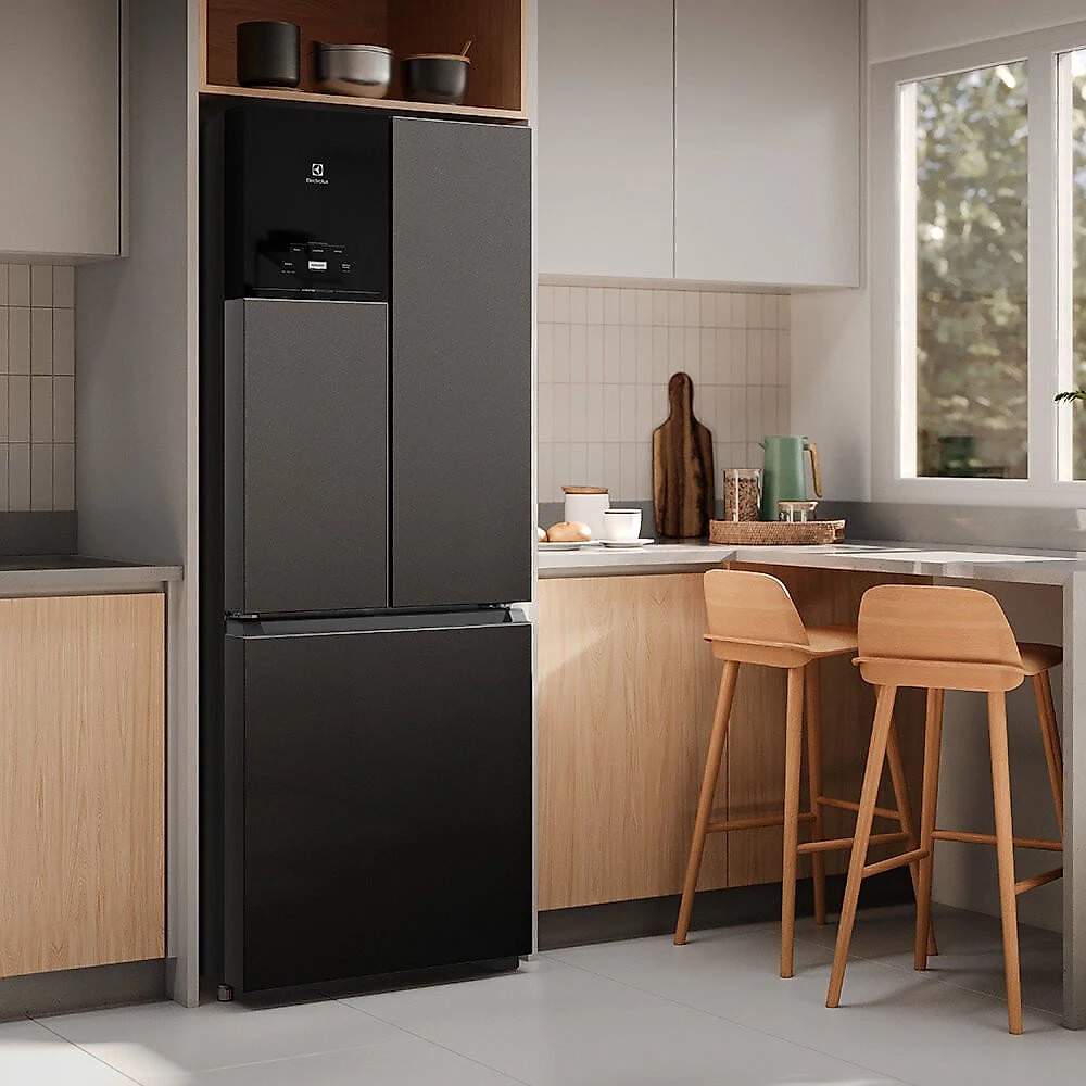 Geladeira Electrolux Efficient Frost Free French Door 480 Litros IM7B Black Inox Look - 110V