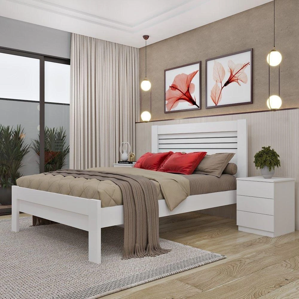 Cama Casal Safira Tcil Neve