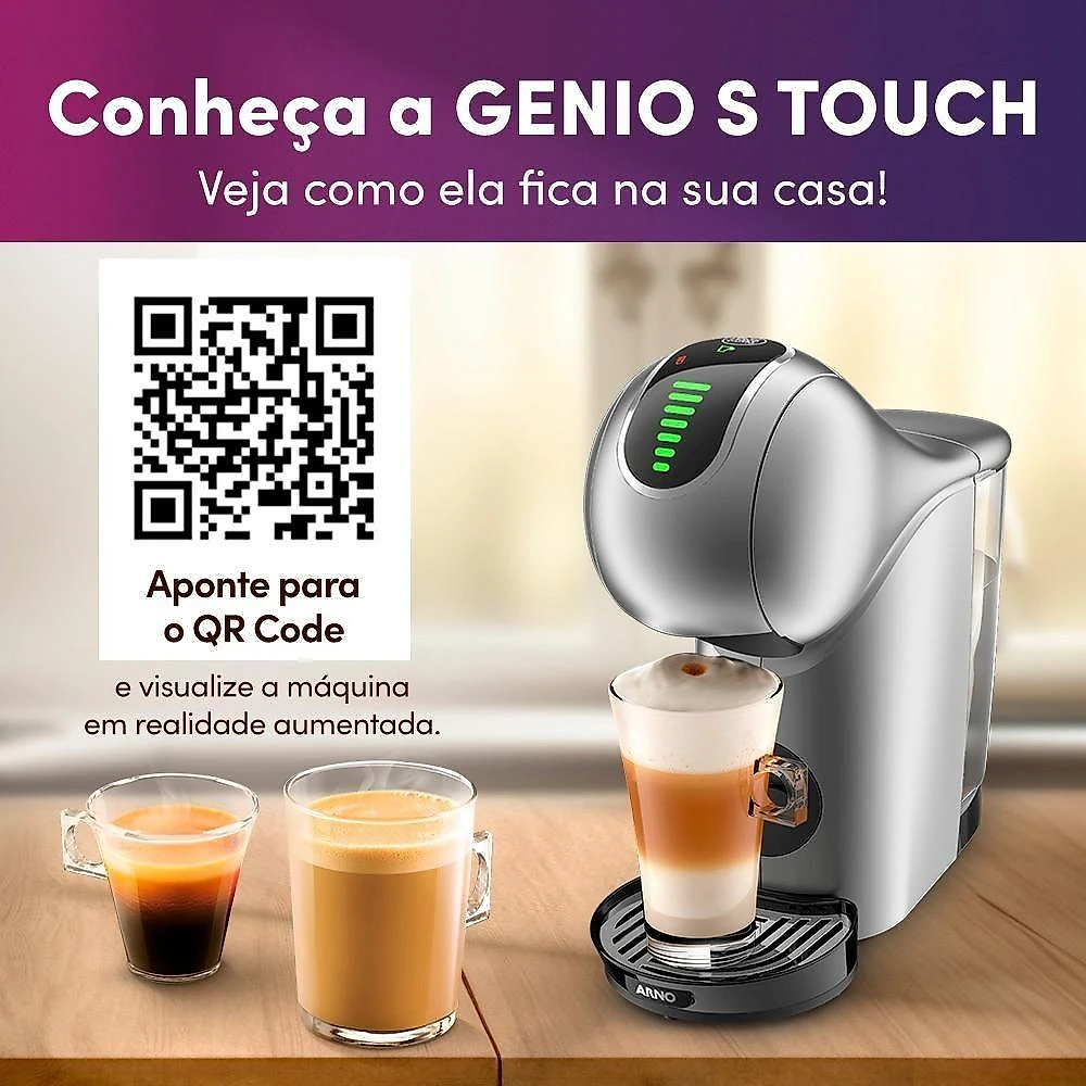Cafeteira Nescafé Dolce Gusto Genio S Touch Prata 110V