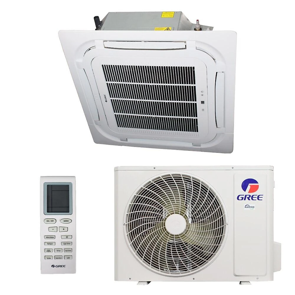 Ar-Condicionado Split Inverter Cassete 36000 BTUs Gree G-Prime Só Frio GULD36T1/A-S(B)/GULD36W1/NhA-S(B) 220V