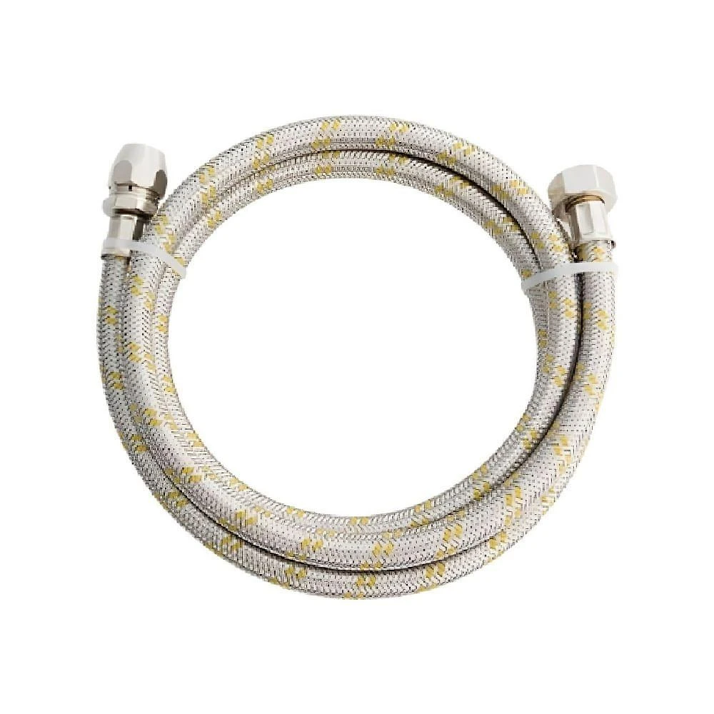 Ligação Flexível para Gás 18191541 com Adaptador 1-2x3-8 150cm Aço Inoxidável Blukit
